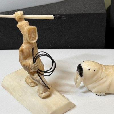 Joe kunnuk signed hunter figurine