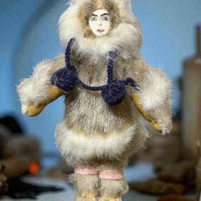 Traditional yup ik eskimo doll