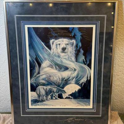 Moonlight polar bears by jody bergsma