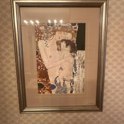 Le tree eta Della donna (Mother & Child) by Gustav Klimt