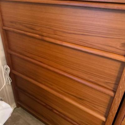 MCM Teak tallboy dresser