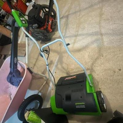 Greenworks electric dethatcher