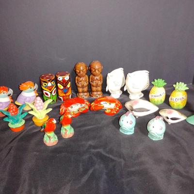 Vintage Hawaiian & Tropical Salt & Pepper Shaker Collection – 21 Pieces