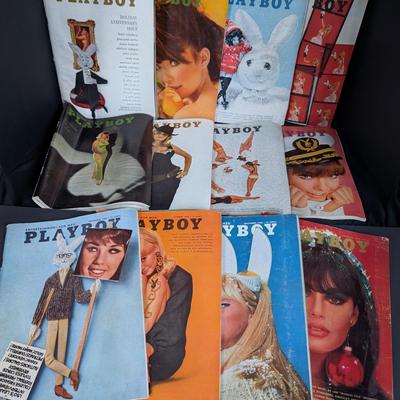 Complete 1966 Playboy Magazine Set – Full 12-Issue Lot – Vintage Mid-Century Collection
