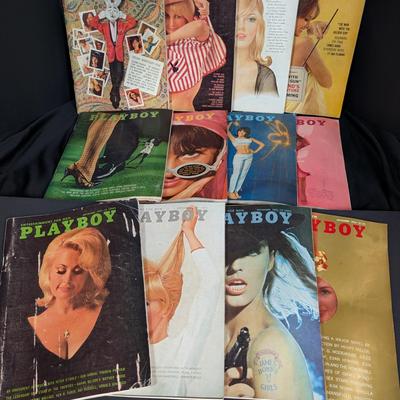Complete 1965 Playboy Magazine Set – Full 12 Issues – Rare Vintage Lot