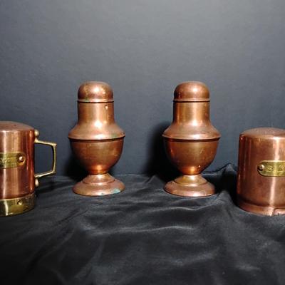 Vintage Copper Salt and Pepper Shaker Sets – Assorted Styles