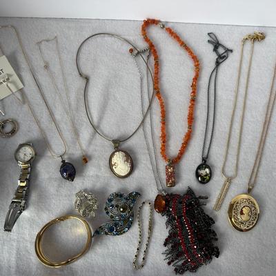 Vintage and Costume Jewelry Collection Display