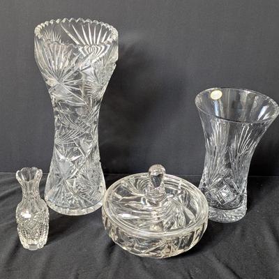 Elegant Mikasa Crystal Set – 4-Piece Collection (Germany)