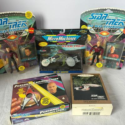 Star Trek: The Next Generation Collectibles – Action Figures, Communicator, MicroMachines & Ornament