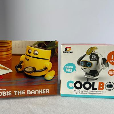 Vintage Robots- Robie the Banker and Coolbo