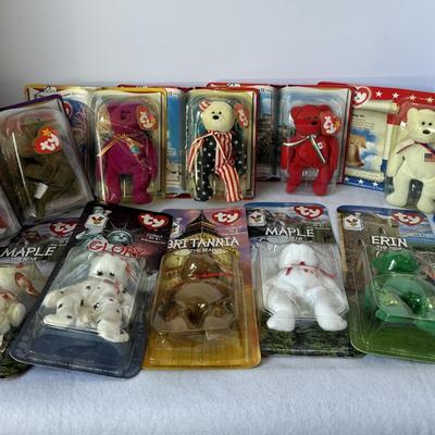 Vintage McDonald's TY Beanie Babies & Teenie Beanies - Collectible Plush Toys in Original Packaging
