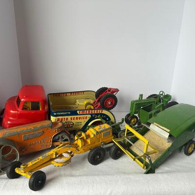 Vintage Toy Trucks and Farm Equipment – Tin & Die-Cast Metal Collection