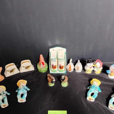 Charming Vintage Salt & Pepper Shaker Assortment – Whimsical & Animal-Inspired Collectibles