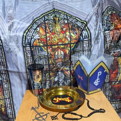 Ghost Band Collectible Lot – Tumbler, Tapestry, Tray & More