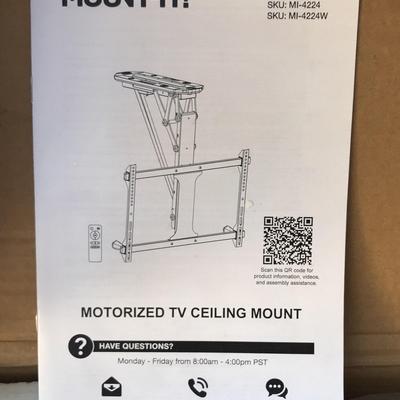 Mount It Motorized TV Ceiling Mount - New In Box!
