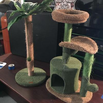 Two Super Cute Cat Tree Scratchers 