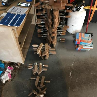 Shop Fox Clamps - Huge Lot