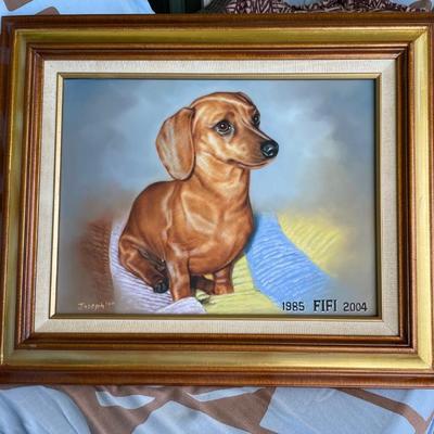HKM020 - “Fifi” The Dachshund Painting 