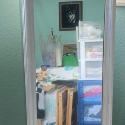 HKM060 - Elegant White Full Length Mirror 