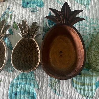 HKM007 Assorted Pineapple Themed Decor + Serving Dishes