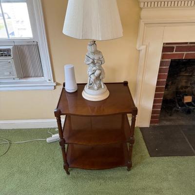 Bisque porcelain figural lamp $40 