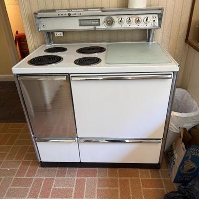 1958 electric stove by GE best offer - hard wired so come prepared to remove and cap