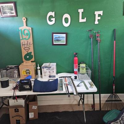 Golf gear.