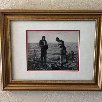 Antique, Farmers in the Field by J. Hautecour 