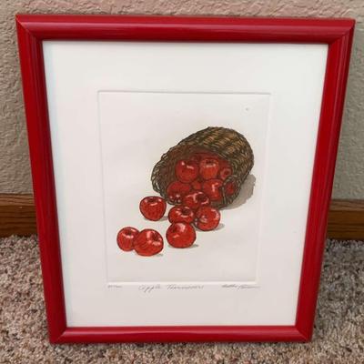 "Apple Turnover" Print in Frame 