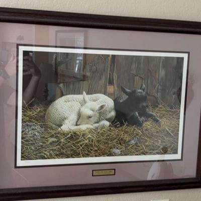 Ebony and Ivory Lambs by Persis Clayton Weirs