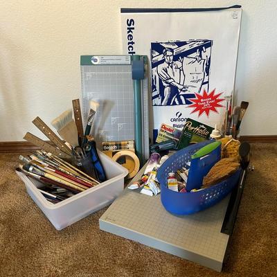 Oil Pastels, Acrylic Paint, Rotary Cutters, And More Art Supplies