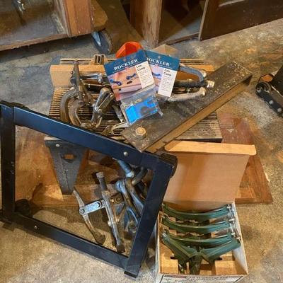Miter Box With Legs, Cut-n-Clamp Set, Clamps & Wheeled Base