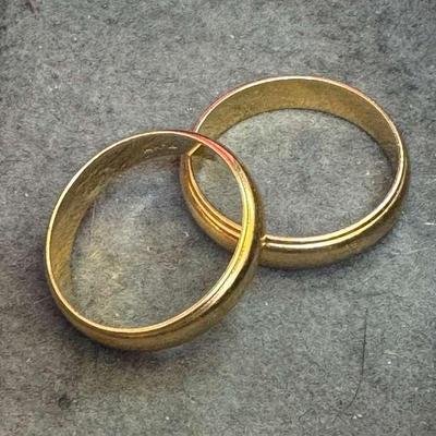 Pair of 14K Gold Bands