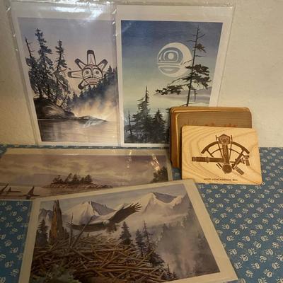Sue Coleman & Girdon Henschel Prints With Wooden Postcards