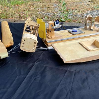 Model Airplane And Air Boat Partial Parts