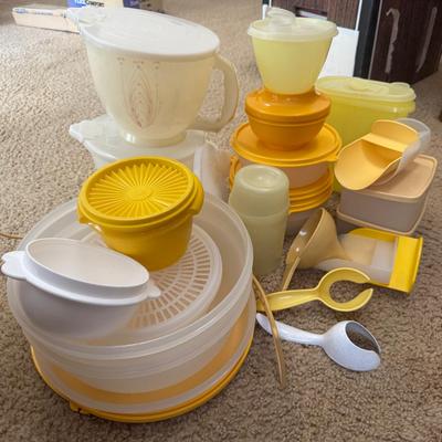 Vintage Yellow Tupperware
