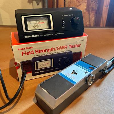 Realistic TRC-75 3 Channel Transceiver And Radio Shack Field Strength Tester