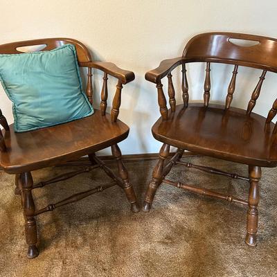 Two Solid Maple Chairs