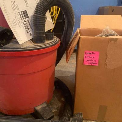 Craftsman XL Wet Dry Vac With Attachments & New In Box Hobby Air Breathing System