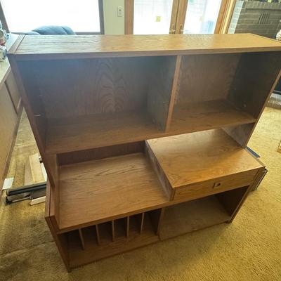 Two Piece Oak Desk