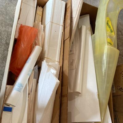 Glasair And Taylor P.51 Model Airplane Parts And Foam Wings 