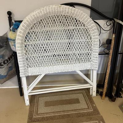 Sale Photo Thumbnail #205: 2 twin wicker headoards