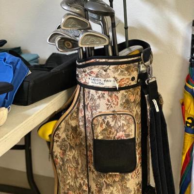 Sale Photo Thumbnail #209: Golf clubs and bag