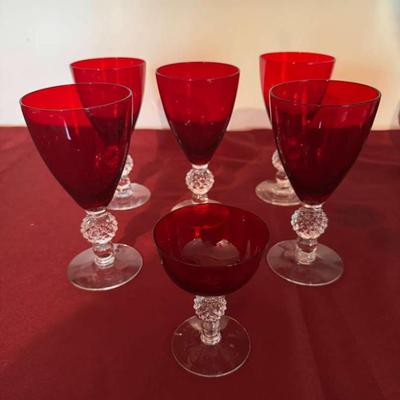 Red golf ball glasses
