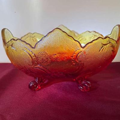 Amberina console bowl