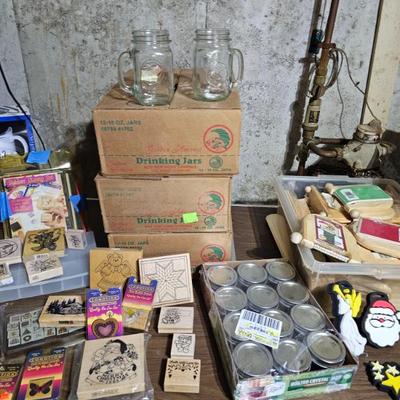 Stamping, Glass Mugs, Canning Lids