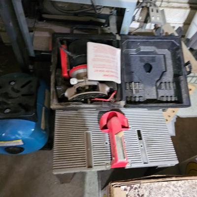 Compressor, Router, Saw