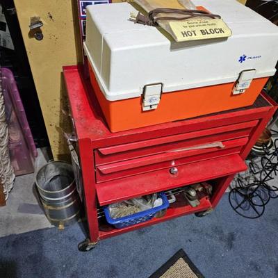 Rolling Tool Chest, Tools, Tackle Box