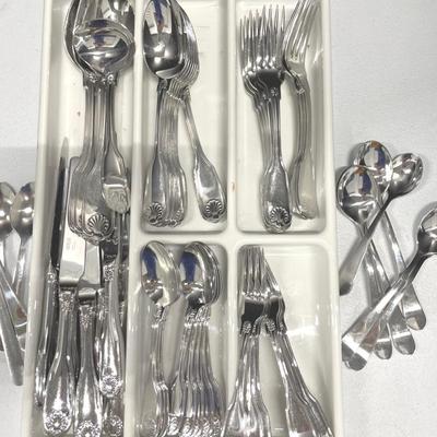 Mikasa Sheldon Pattern Stainless Flatware 