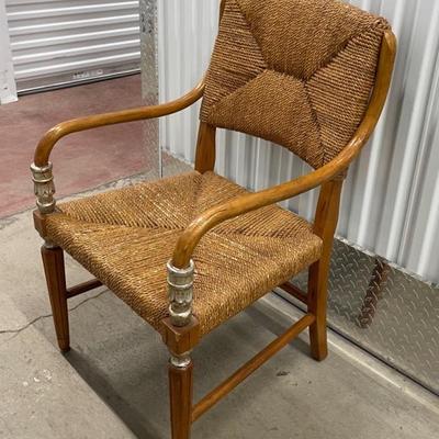 Tortoise Rattan Side Chair 